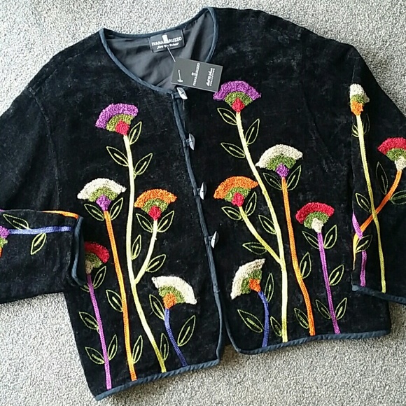 BOHO Jackets & Blazers - Authentic Designer Jacket  Embroidered  Velvet